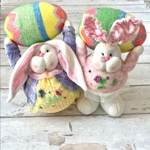 Easter Bunny Rabbit Pastel Egg Home Decorations Decor Spring Holiday